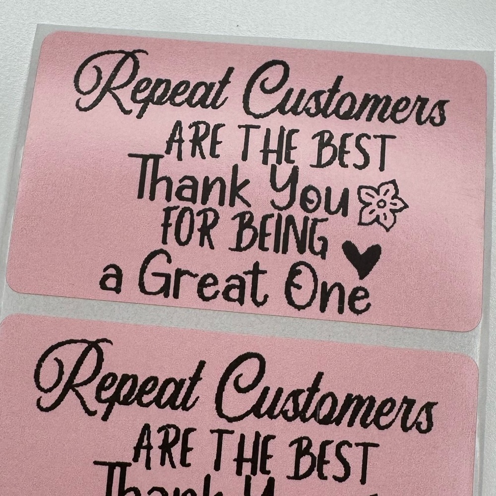100pcs Repeat CustomersAppreciation Decorative Stickers new - Picture 3 of 13